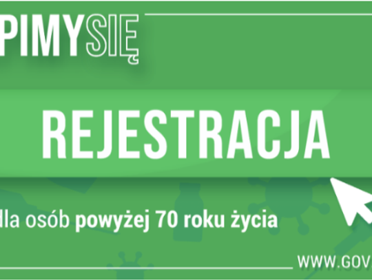 Seniorzy 70+ mogą rejestrować się na szczepienia
