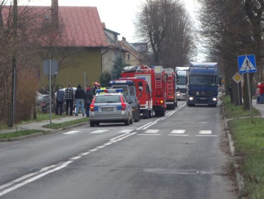 Skosił przystanek autobusowy