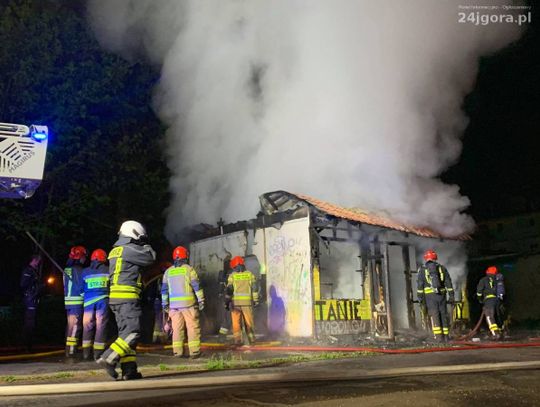 Spłonął pawilon handlowy. Wewnątrz znaleziono zwęglone ciało!