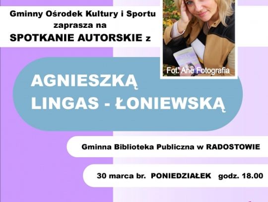 Spotkanie z Agnieszka Lingas-Łoniewską