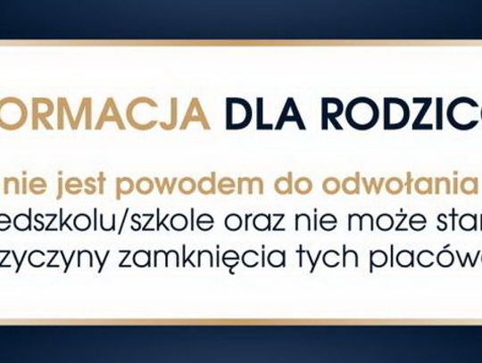 Strajk - informacja dla rodziców