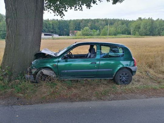 Uderzył w przydrożne drzewo