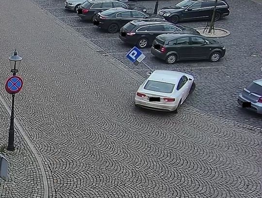 Uszkodził znak i odjechał. Nagrała go kamera