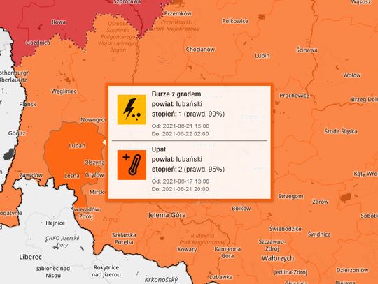 Uwaga, dziś upały i burze