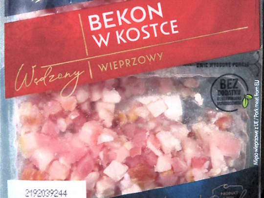 Uwaga: Groźna bakteria wykryta w partii bekonu – produkt wycofywany z rynku