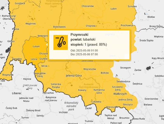 Uwaga na przymrozki! IMGW ostrzega mieszkańców regionu