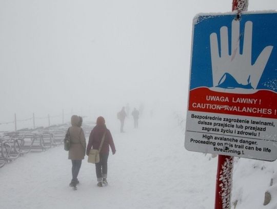 W Karkonoszach zagrożenie lawinowe