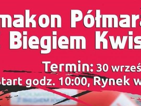 W sobotę Półmaraton &quot;Z Biegiem Kwisy&quot;