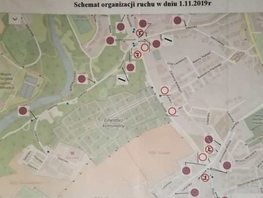 Wszystkich Świętych w Bolesławcu - reorganizacja ruchu drogowego przy cmentarzu