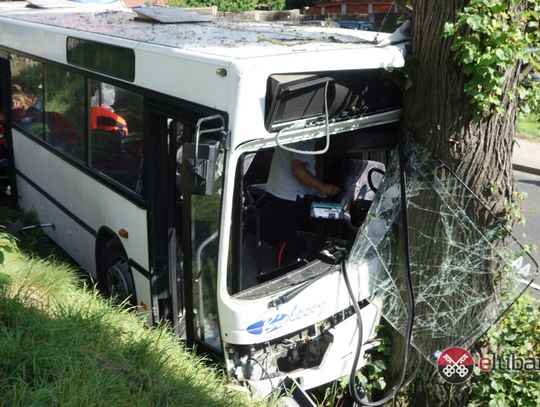 Wypadek autobusu w Zarębie