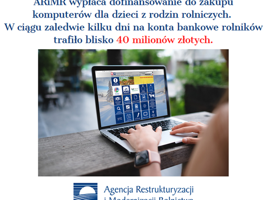 Wypłacają dopłaty na komputery