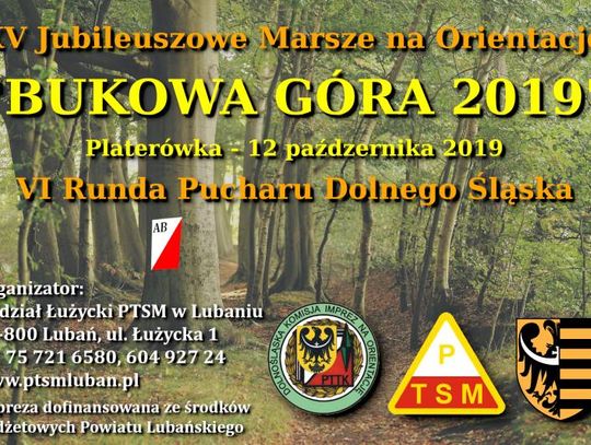 XV Jubileuszowe Marsze na Orientację "BUKOWA GÓRA 2019"