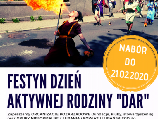 Zaproszenie do udziału w festynie „DAR” 2020