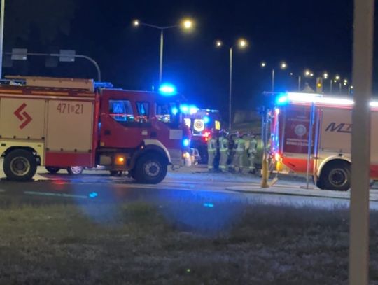 Zderzenie aut na lubańskiej przelotówce. Jedna osoba w szpitalu