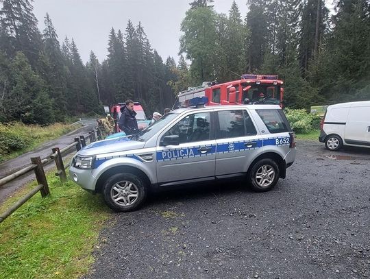 Zgubił się na grzybach, szukali go policjanci i strażacy