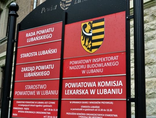 Zmiana godzin pracy Starostwa Powiatowego w Lubaniu