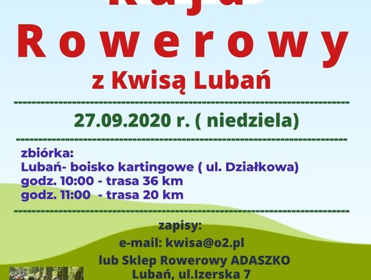 ZMIANA TERMINU! Jesienny  rajd rowerowy z Kwisą Lubań