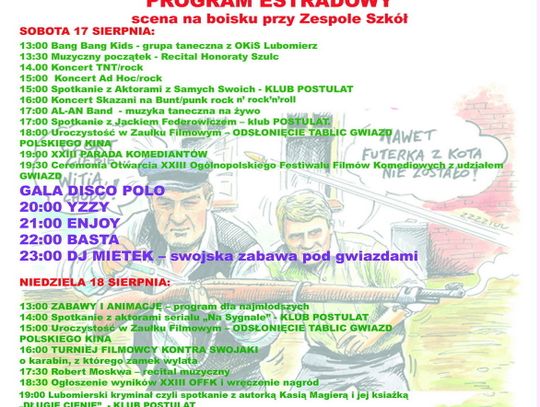 Znamy pełny program OFFK Lubomierz 2019