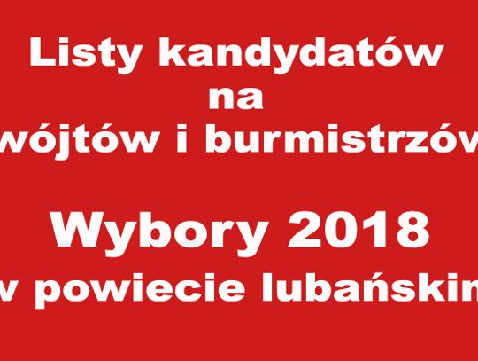 Znamy wszystkich kandydatów na urzędy wójtów i burmistrzów