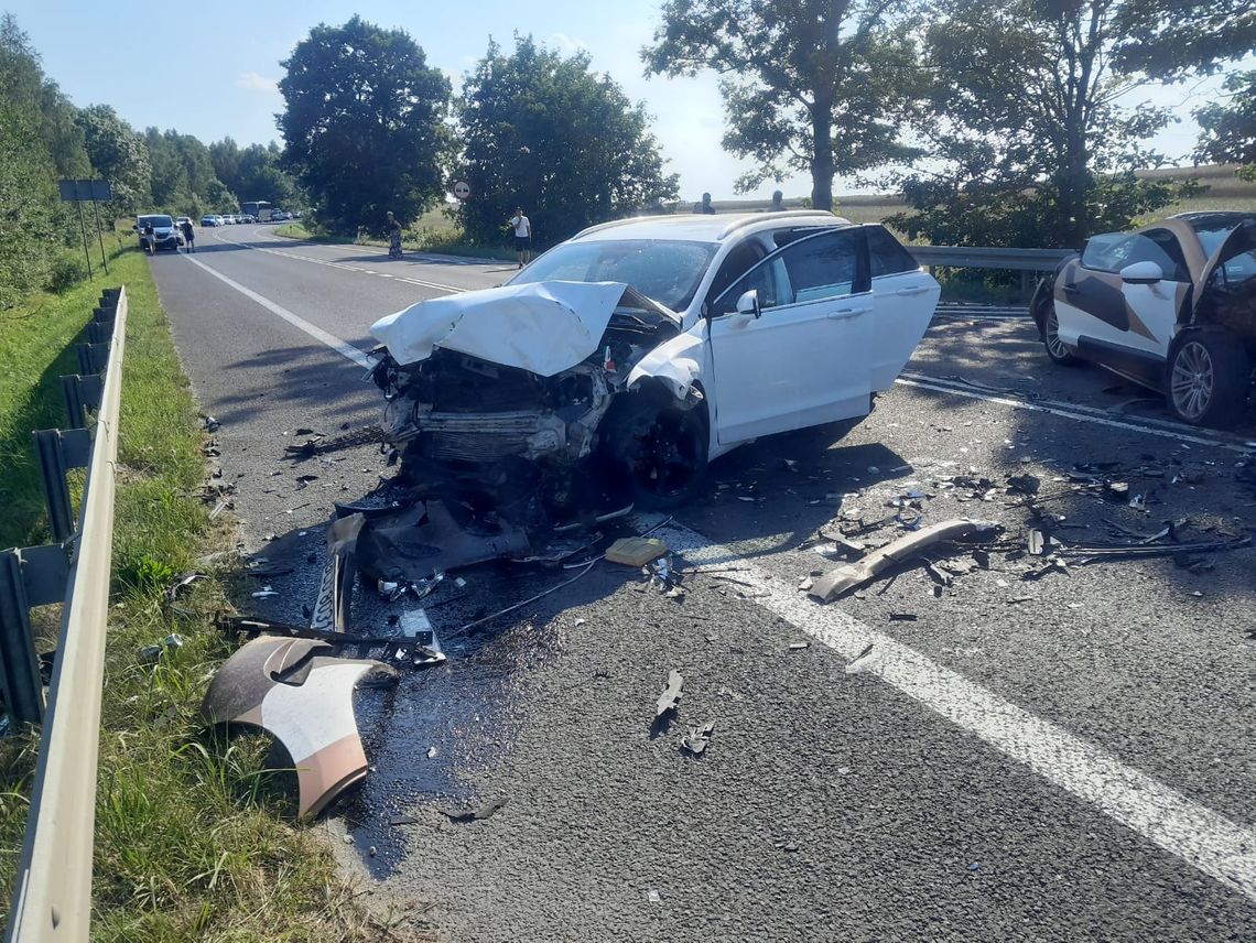 Strażak z Lubania pierwszy na miejscu kolizji