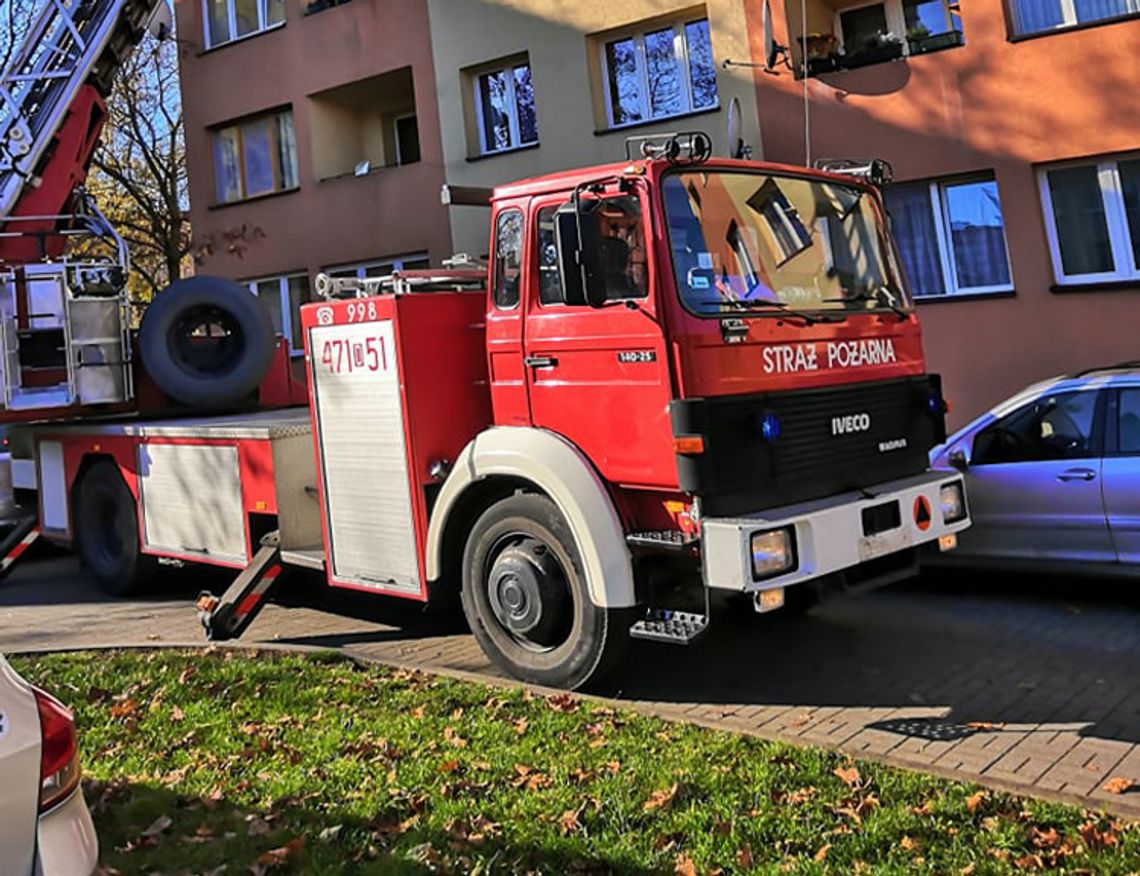 Akcja strażaków na Placu Strażackim