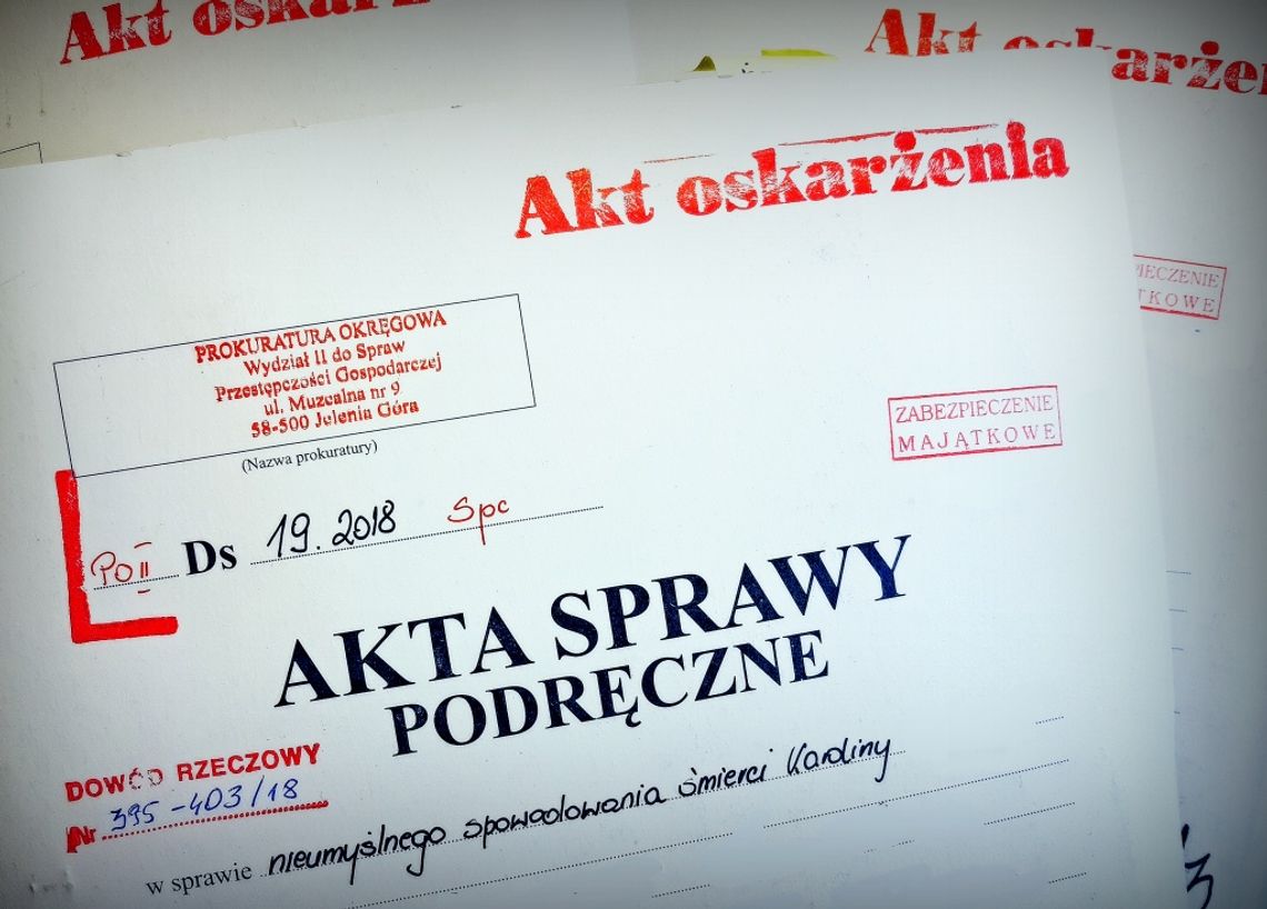 Akt oskarżenia w sprawie śmierci dziewczynki przygniecionej trzepakiem