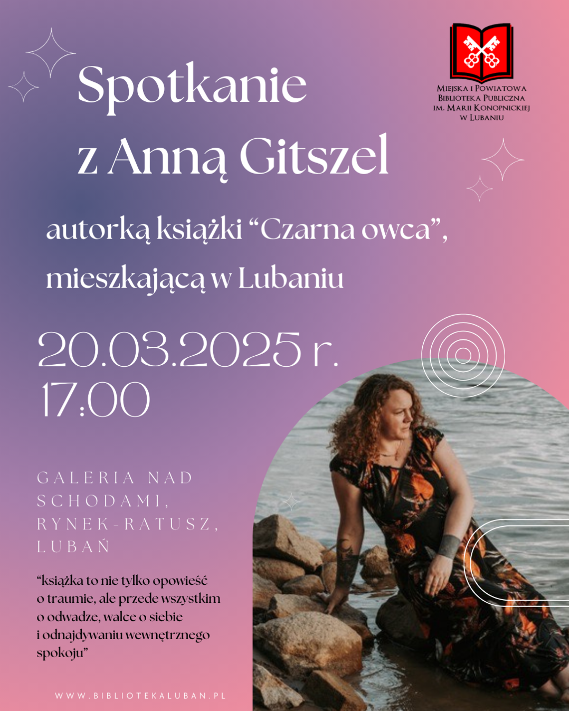 Biblioteka w Lubaniu. Anna Gitszel - spotkanie autorskie