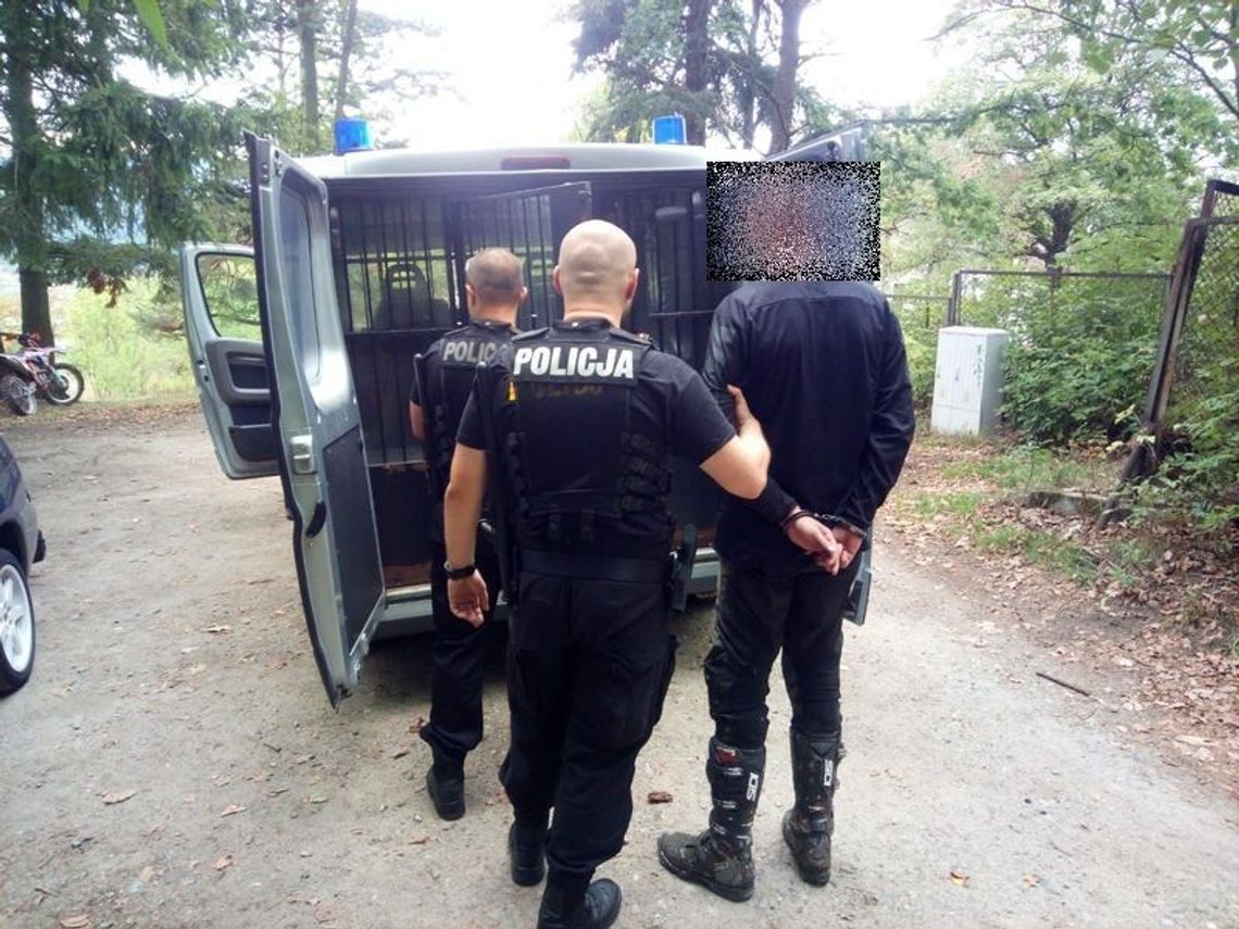 Areszt za nielegalny wjazd motocyklem do lasu
