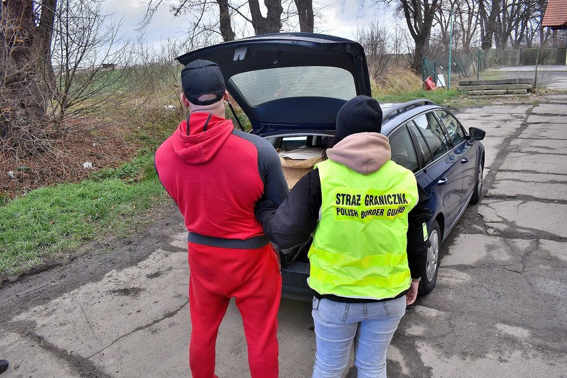 Autostrada A4. 200 kg nielegalnego tytoniu w bagażniku