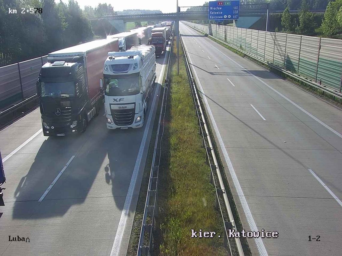 Autostrada A4. Gigantyczny korek w stronę granicy