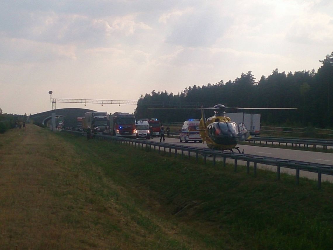 Autostrada w kierunku Wrocławia zablokowana