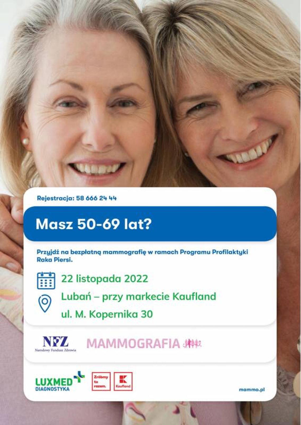 Bezpłatne badania w mobilnej pracowni mammograficznej LUX MED