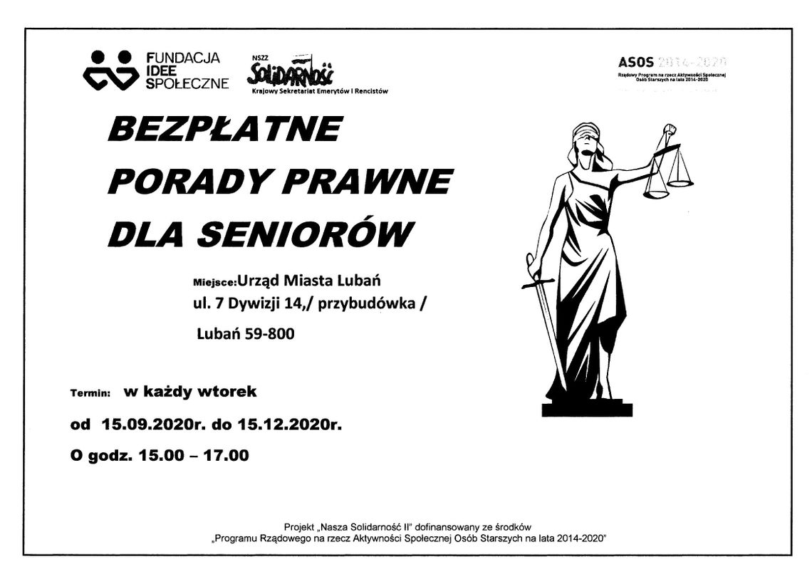Bezpłatne porady prawne dla seniorów Bezpłatne porady prawne dla seniorów