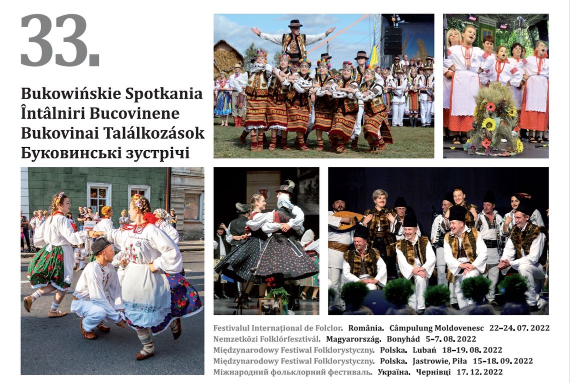 Bukowińskie Spotkania - 33. Międzynarodowy Festiwal Folklorystyczny