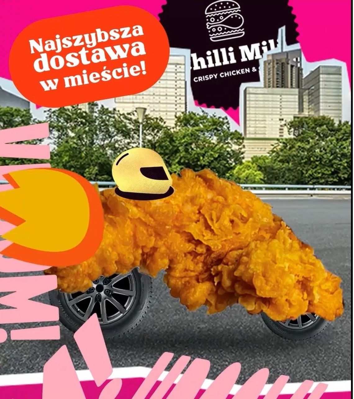 CHILLI MILI. Wezwij posiłki z chrupiącego kurczaka – DARMOWA dostawa w mieście