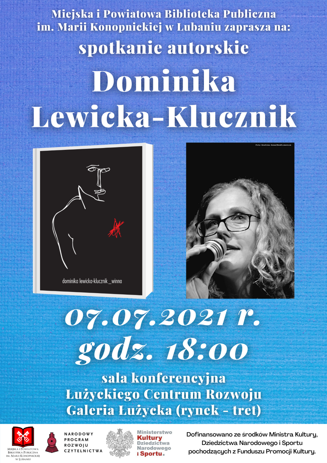 Dominika Lewicka-Klucznik - spotkanie autorskie