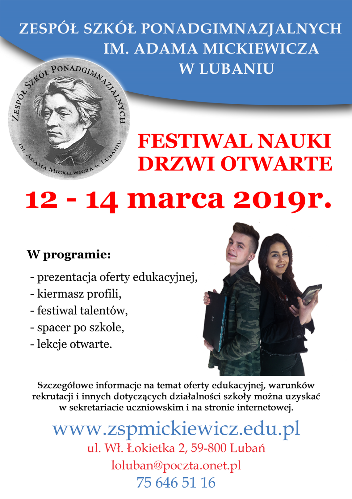 Festiwal Nauki. Drzwi otwarte w ZSP im. A. Mickiewicza