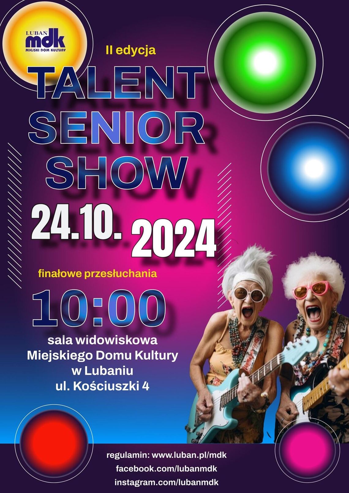 II edycja Talent Senior Show 2024 w Lubaniu