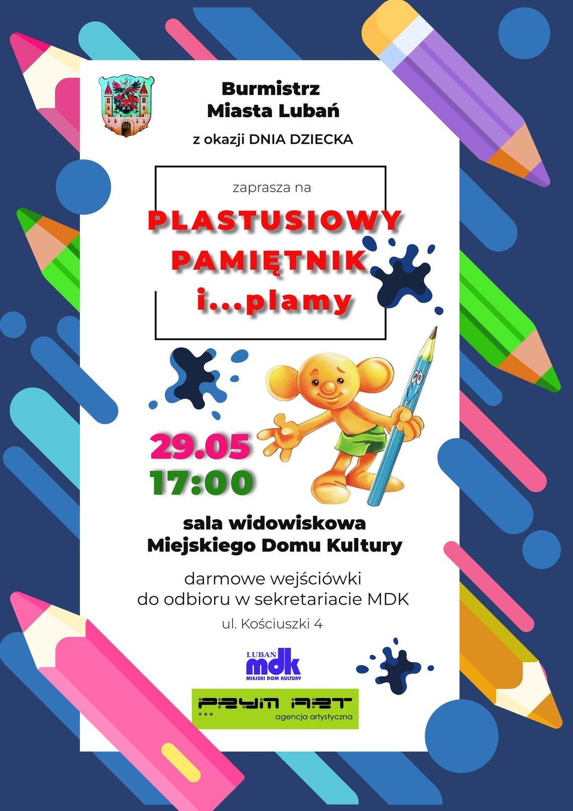 Interaktywny spektakl "Plastusiowy Pamiętnik i Plamy" jutro w MDK