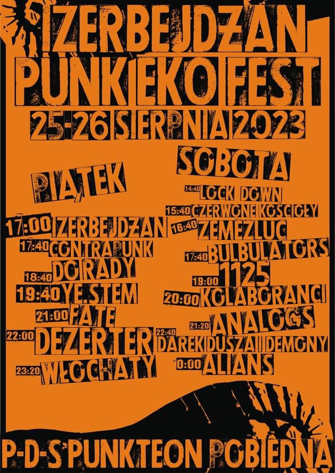 Izerbejdżan Punk Eko Fest. 17 kapel w tym Dezerter, Włochaty, Analogs i Alians