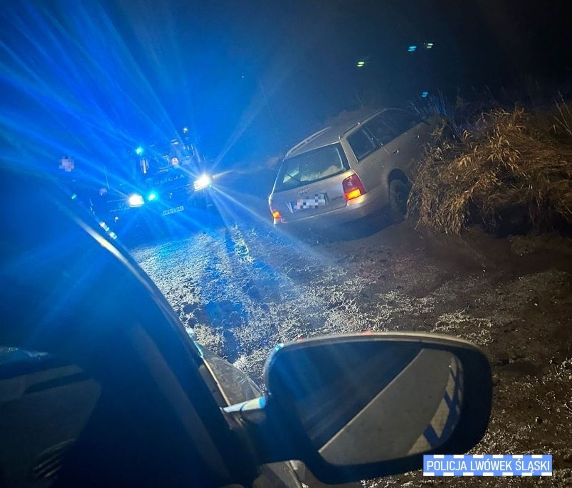 Kierowca Audi próbował uniknąć spotkania z policjantami