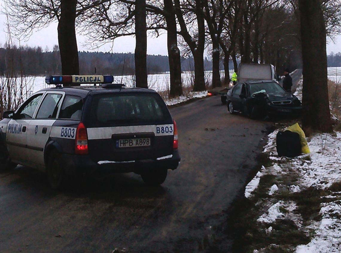 Kolizja na drodze do Włosienia