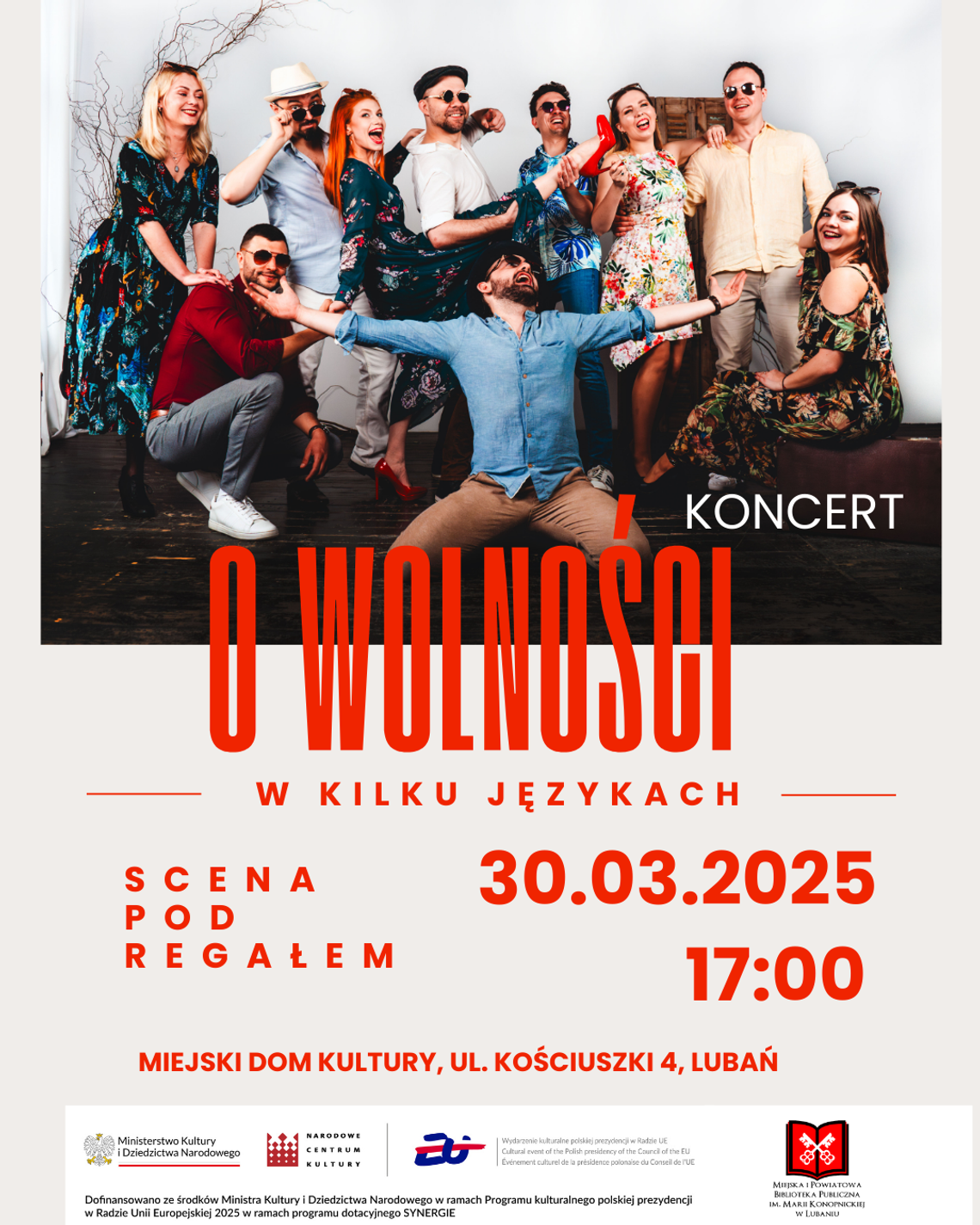 Koncert "O wolności w kilku językach"