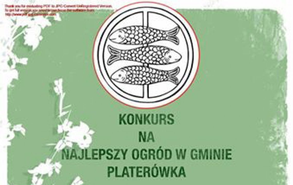 Konkurs na najlepszy ogród