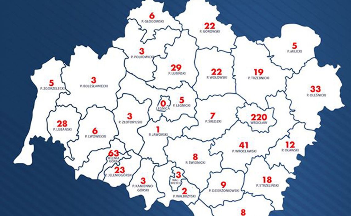 Koronawirus. Dane z Dolnego Śląska Koronawirus. Dane z Dolnego Śląska