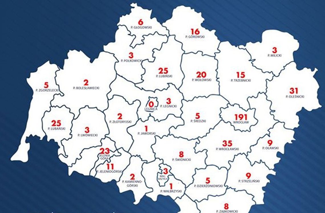 Koronawirus. Dane z Dolnego Śląska (19:30, 6 kwietnia)