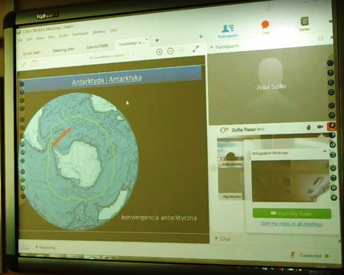 Lekcje on-line z naukowcami na Antarktyce