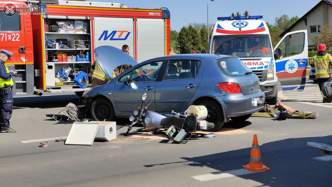 Lubań DK30. Dwie kolizje - jedna po drugiej