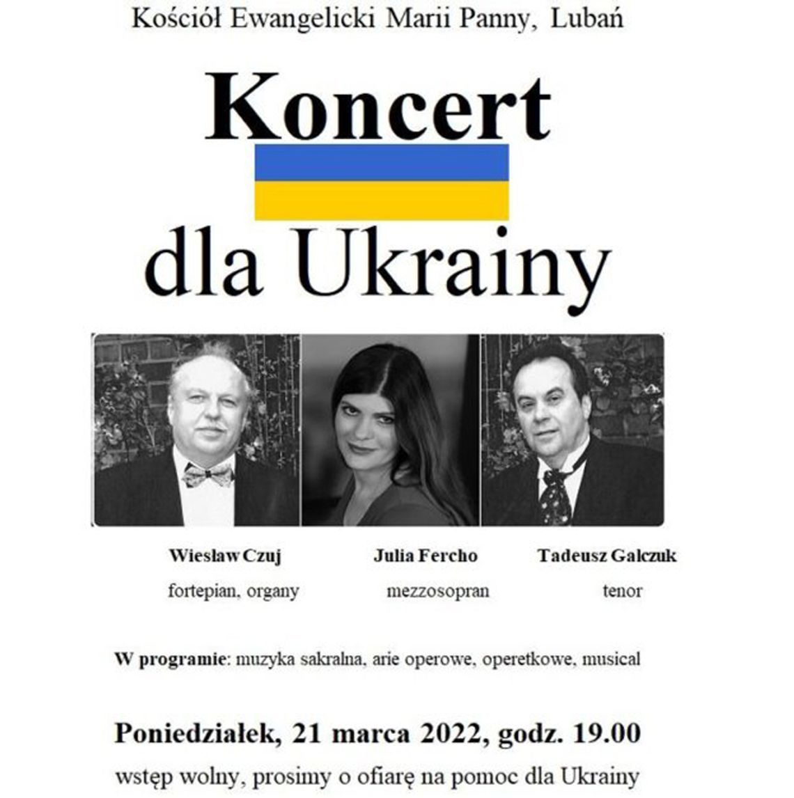 Lubań. Koncert dla Ukrainy