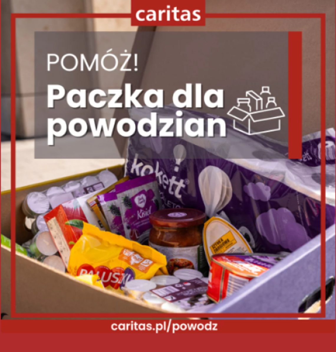 Lubań. Paczka dla powodzian